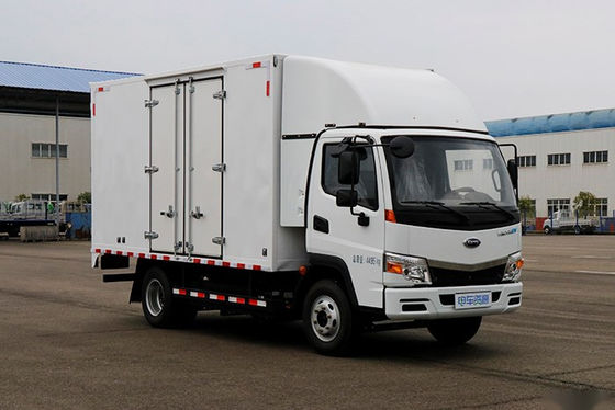 EV Electric Cargo Container Truck 85kw 230KM Dengan Kotak Pendingin
