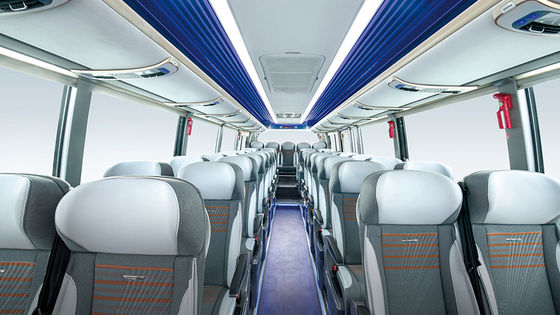 40 Seater King Long Travel Coach Bus CCC / VCA Sertifikat Untuk Bandara