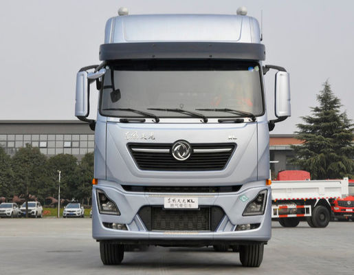 DONGFENG 6x4 CNG Semi Truk Traktor Trailer Euro 3 Tingkat Emisi