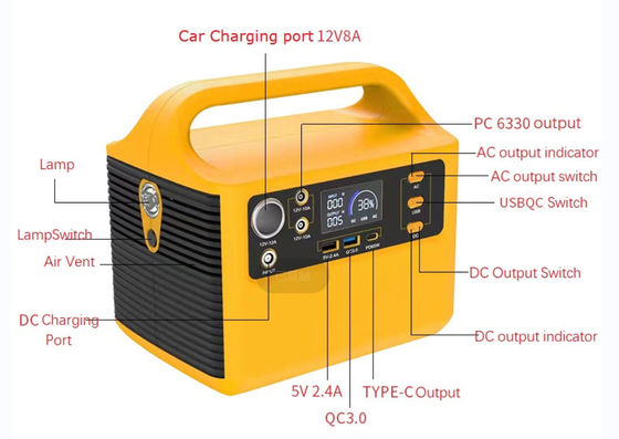 LFP Lithium Solar Generator Baterai 300W 500W Listrik darurat